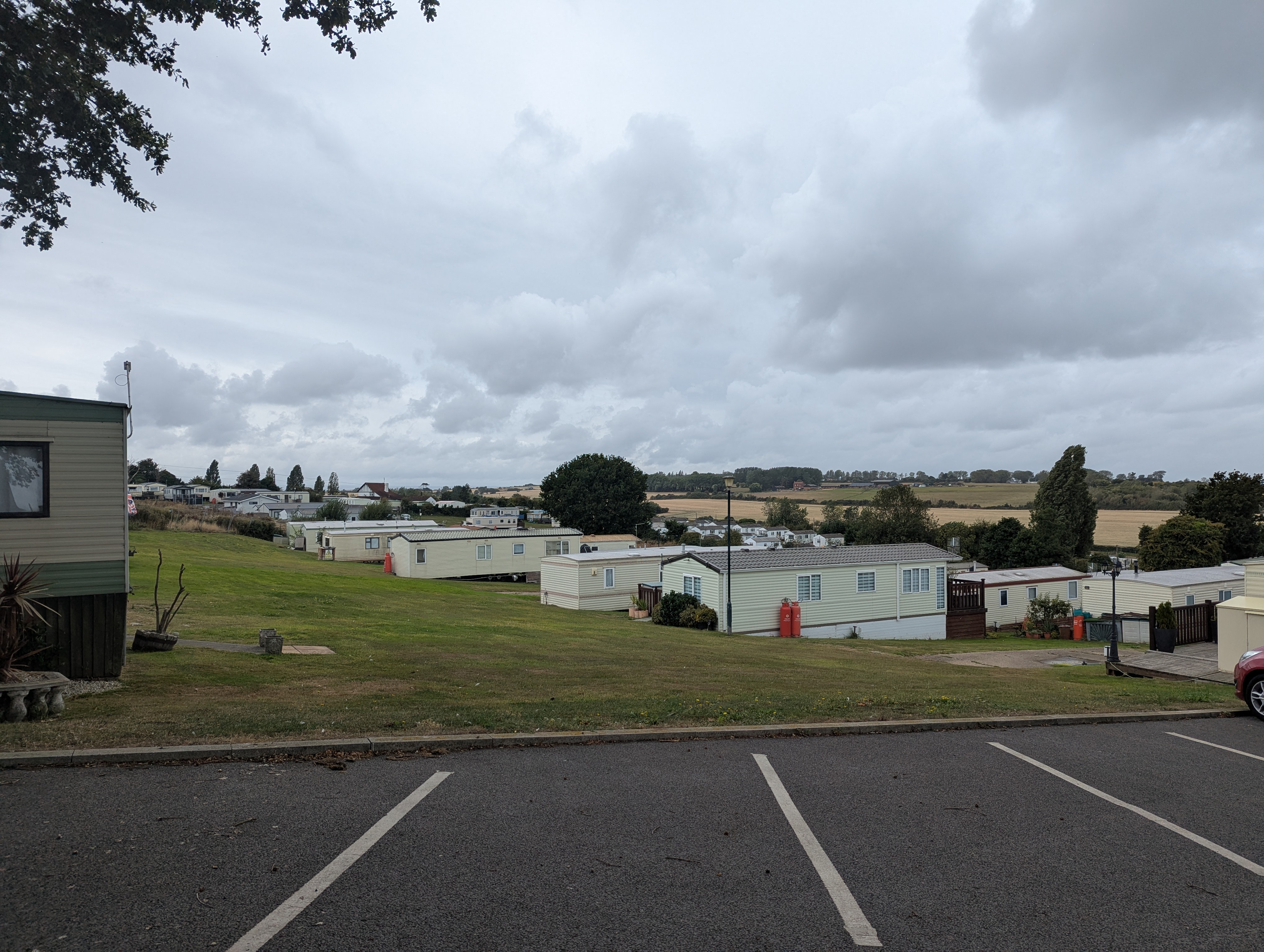Lodges at Kent parks side by side